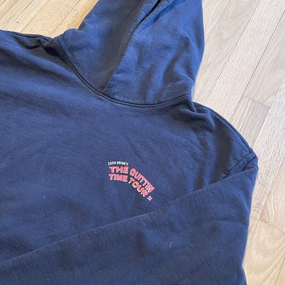 The Unbranded Brand Other - Zach Bryan The Quittin Time Tour Hoodie 2024 Official Merch Men's L